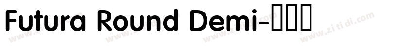 Futura Round Demi字体转换